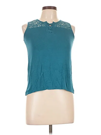Pre-owned Daytrip Sleeveless Blouse In Teal