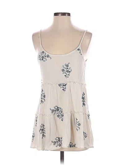 Pre-owned Daytrip Sleeveless Top Ivory Halter Neckline Tops In White