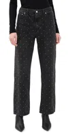 Daze 1999 High Waist Straight Leg Jeans In Midnight Twinkle