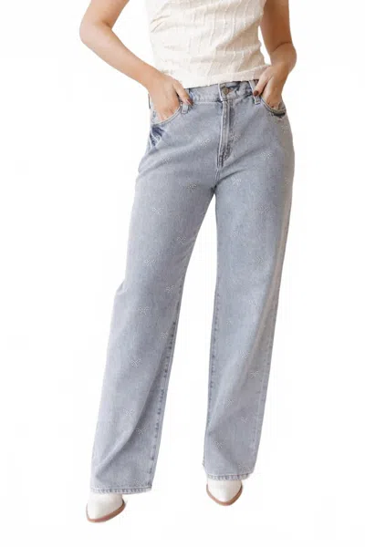 Daze 1999 Slouch Fit Jeans In Lovers Knot In Blue