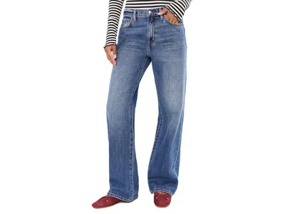 Daze 2k Mid-rise Relaxed Baggy In Vesper Women's Clothing Vesper: 25 31.5, Cotton/denim In Blue