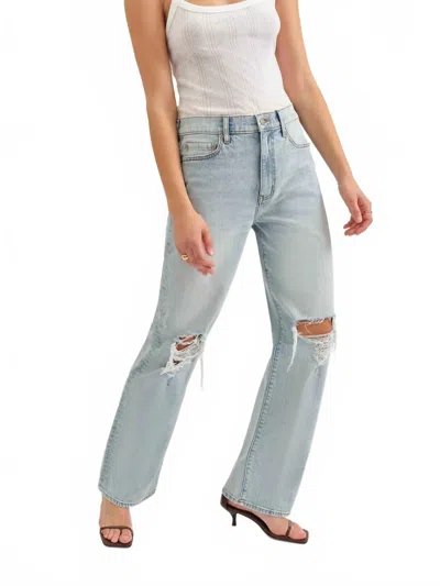 Daze 90's Slouch Jeans In Bulls Eye Distressed In Blue