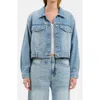 Daze Bestie Crop Denim Jacket In Caught Up