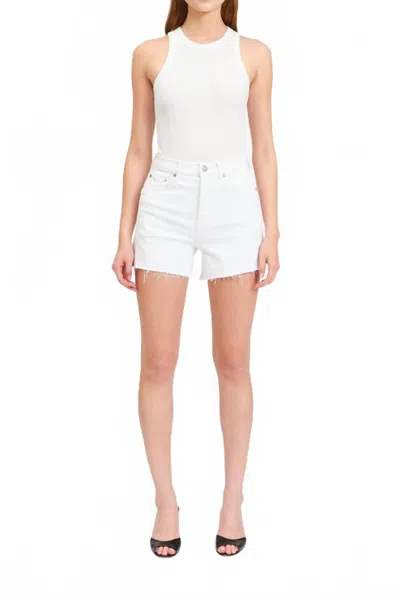 Daze Bottom Line Shorts In Marshmallow In Neutral