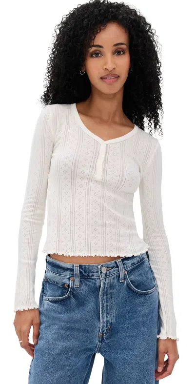 Daze Bunny Top Cloud Dancer In White