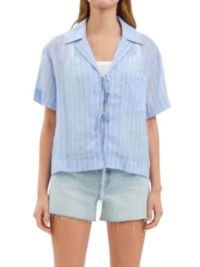Daze Buttercup Top In Blue