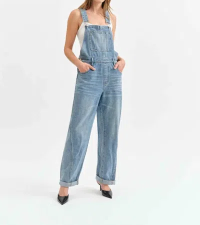 Daze Canyon Barrel Leg Overalls In Plot Twist