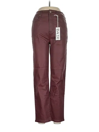 Daze Casual Pants In Burgundy