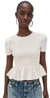 Daze Chloe Top Cloud Dancer In White