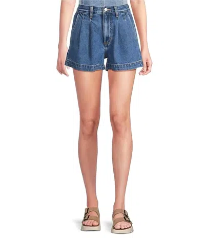 Daze Coronado Pleated Short In Montage In Blue