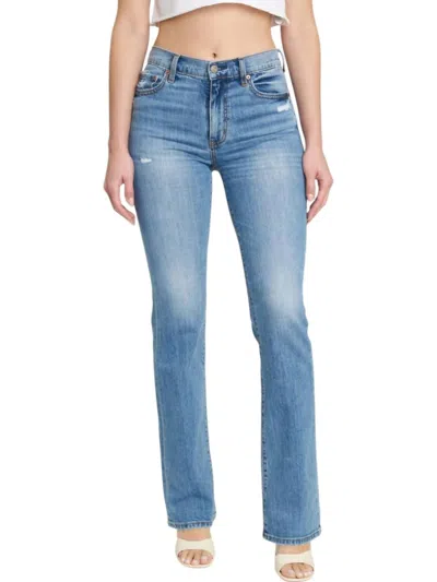 Daze Covergirl Bootcut Pants In Blue In Multi