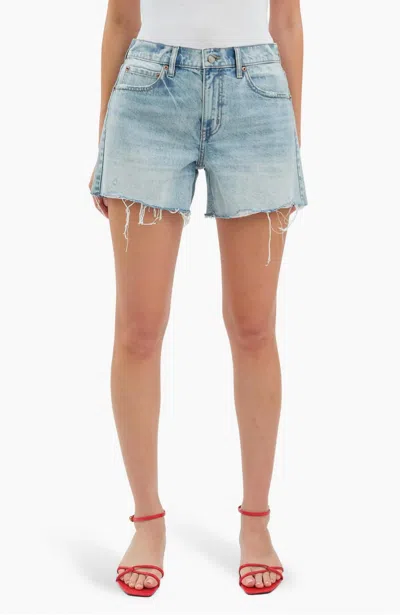 Daze Crossroads Jean Shorts In Reverie Vintage In Blue