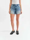 Daze Crossroads Mid-rise Jean Short In Instinct Vintage In Multi