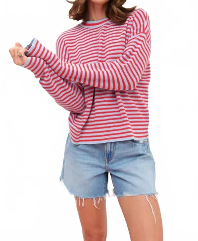 Daze Crossroads Mid Rise Loose Shorts In Pulse In Blue