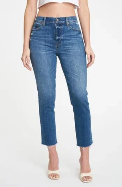 Daze Daily Driver High Waist Crop Slim Fit Jeans In Kiss Me