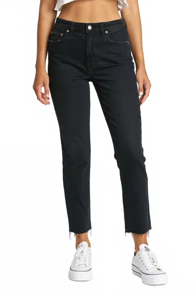 Daze Daily Driver Straight Leg Jeans In Inked Black