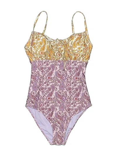 Pre-owned Daze Dayz One Piece Swimsuit In Gold