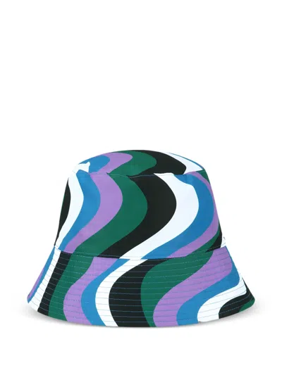 Daze Dayz Pado Abstract-print Bucket Hat In Multi