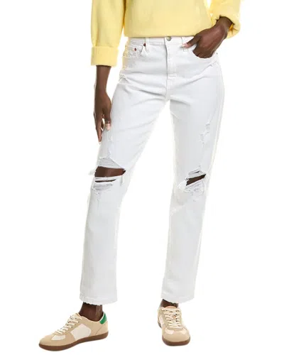 Daze Denim Loverboy High Rise Boyfriend Jean In White