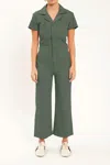 Daze Maverick Wide Leg Jumpsuit In Grass In Green