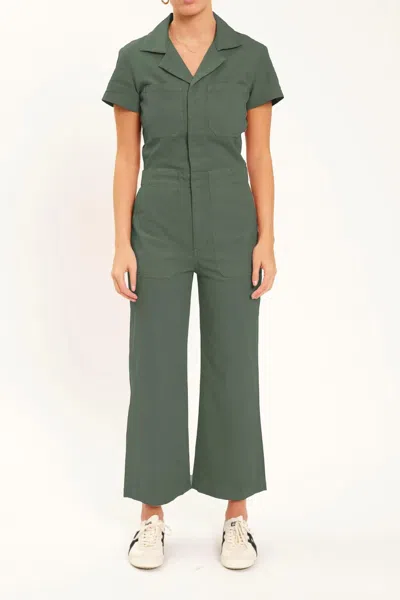DAZE DENIM MAVERICK JUMPSUIT IN GRASS