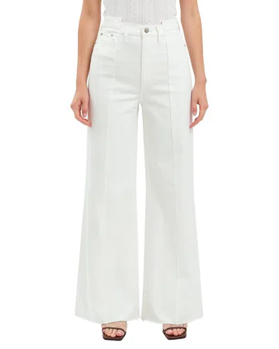 Daze Denim Rocky Swan Vintage Palazzo Jean In White