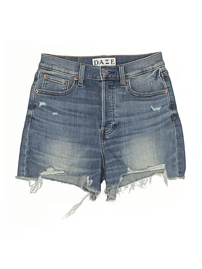 Pre-owned Daze Denim Shorts In Blue