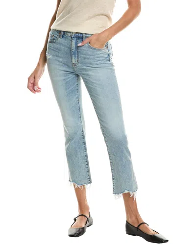 Daze Denim Shy Girl High Rise Crop Flare Jean In Blue