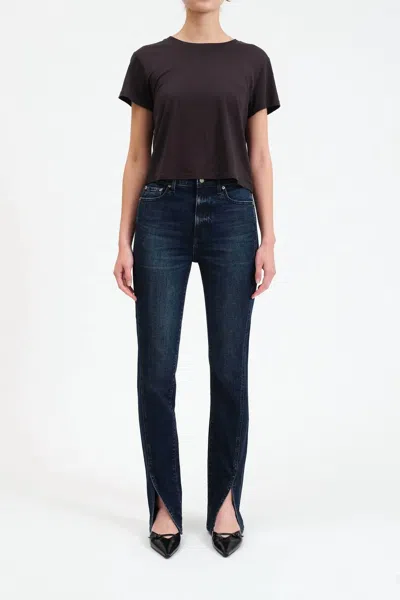 DAZE DOWNTOWN SLIM SPLIT HEM JEANS IN CHEAP THRILLS