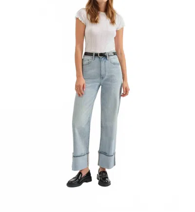 Daze Eastside Loose Cuff Jean In Cherish In Blue