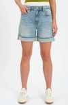 Daze Easy Rider High Waist Relaxed Denim Shorts