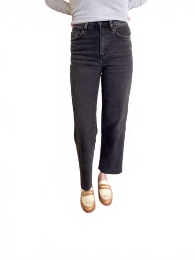 Daze Estelle Wide Leg Jeans In Grey In Gray