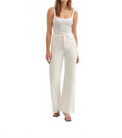 DAZE FAR OUT HIGH RISE STRETCH JEANS IN CREAM