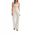 Daze Far Out High Rise Wide Leg In Cream In White