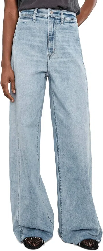 Daze Far Out High Rise Wide Leg Jeans In Hot Streak In Blue