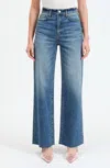 Daze Far Out Hi-rise Wide Leg Denim Jeans In Fools Gold In Multi