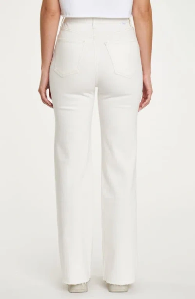 Daze Far Out Raw Hem Jeans In White