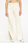 DAZE FAR OUT RAW PANT IN IVORY