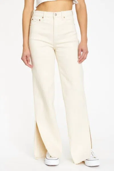 Daze Far Out Raw Pant In Ivory In White
