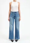 Daze Far Out High Waist Wide Leg Trouser Jeans In Multi