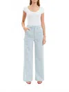 Daze Far Out Utility Wide Leg Jeans In Blue