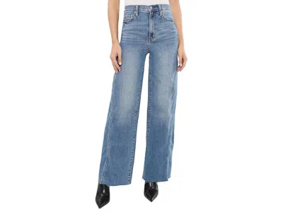 Daze Far Out W/ Seaming High-rise Wide Leg In Make Believe Women's Clothing Make Believe: 26 32, Denim In Blue