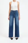 Daze Far Out Straight Leg Jean In Waterfall In Multi
