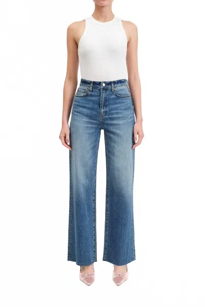Daze Far Out Wide Leg Jeans In Stunner In Blue
