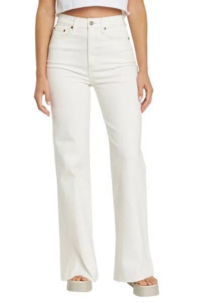 DAZE FAR OUT WIDE LEG JEANS IN WHITE