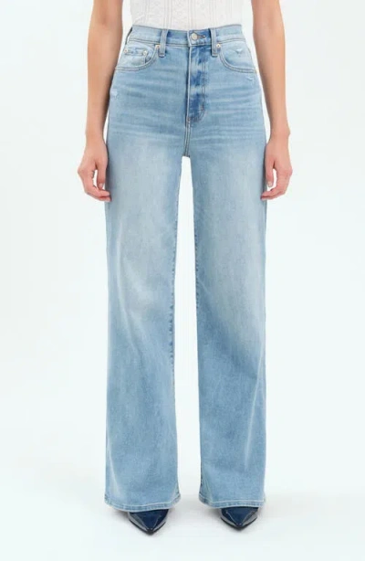 Daze Farout Wide Leg Jeans In Blooming Vintage