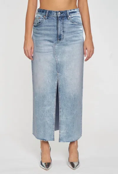 Daze Girl Next Door Maxi Skirt In Blue