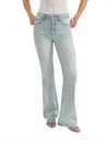 Daze Heartbreaker Mid Rise Flare Jeans In Vintage Swoon In Blue