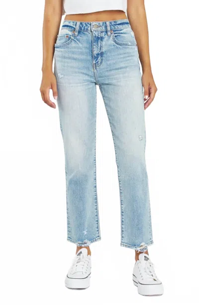 DAZE HIGH RISE STRAIGHT IN DENIM HIGH KEY