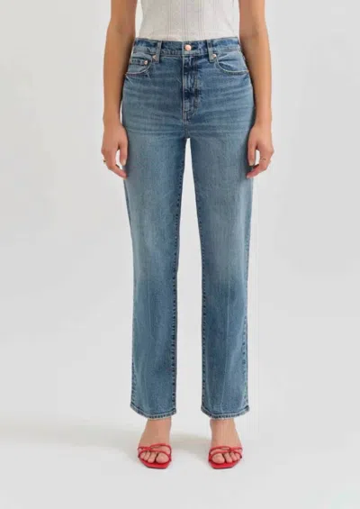 Daze High Rise Straight Leg Jean In Brooklyn In Multi
